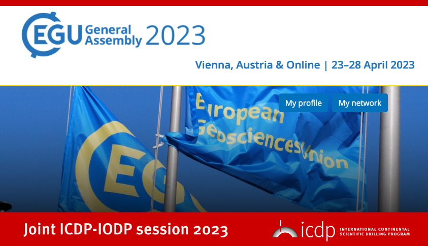 ICDP newsletter Spring 2023: EGU logo